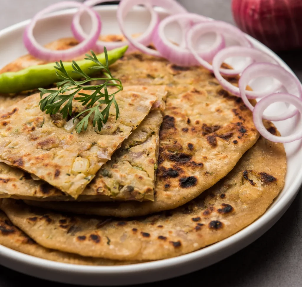 Onion Paratha - Breads at BHARAT Bangkok