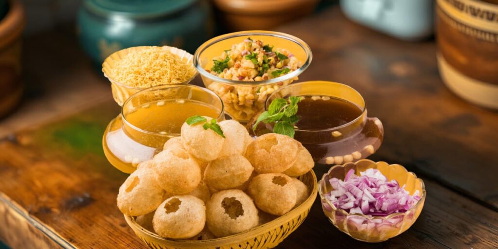 Pani Puri (10 pcs) - Snacks & Chaat at BHARAT Bangkok