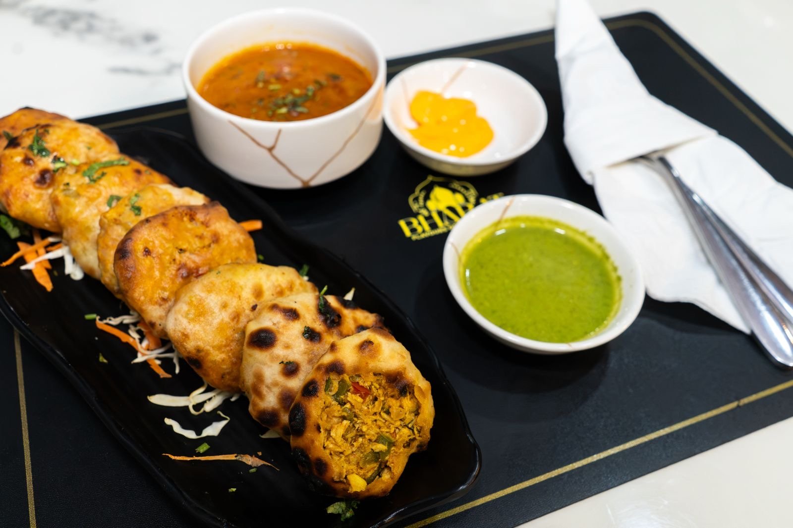 Kadai Chicken Naan Bomb (8 pcs) at BHARAT Flavours Of India Bangkok